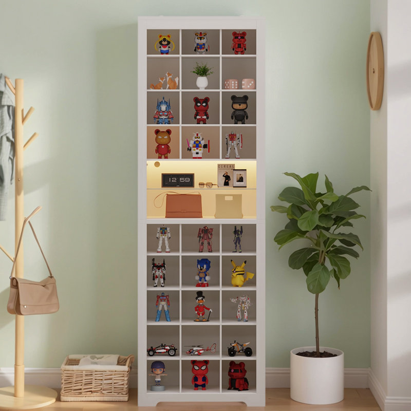 11-Tier Shoe Storage Cabinet, White Shoe Rack With 27 Cubbies
