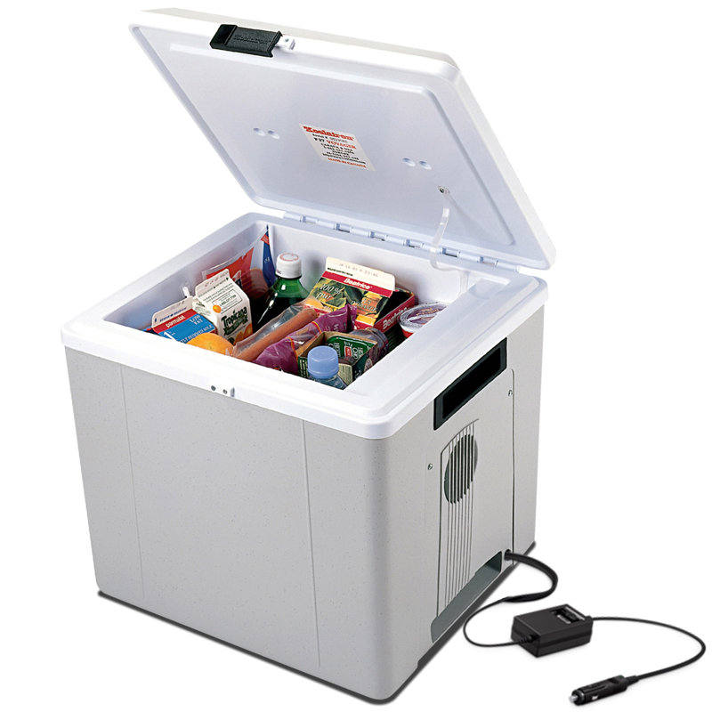 Glacière / réchaud électrique 12 V de 27 L (29 pte) Koolatron, conception bidirectionnelle, gris