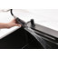 Évier de cuisine Waterfall, cuve simple en acier inoxydable noire, poste de travail multifonctionnel avec robinet de pluie et planche à découper, évier simple en acier inoxydable