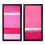 Ensemble de 2 peintures sur toiles fuchsia et blanc-1355650694-1355650697