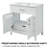 30"w Bathroom Vanity With Ceramic Sink And Ample Storage