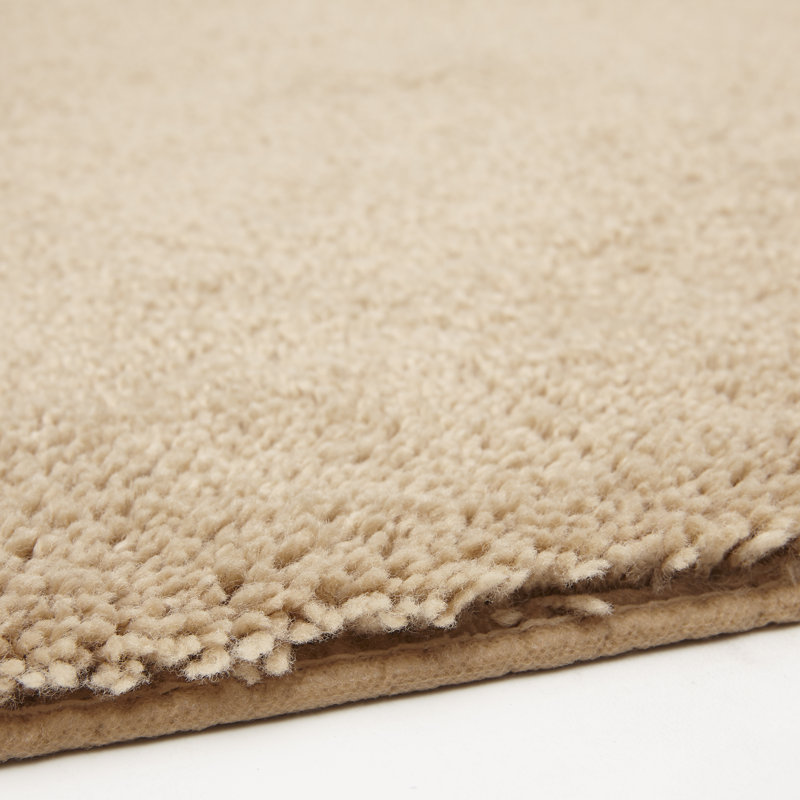 Wayfair Basics Brassfield Tufted Nylon Non Slip Bath Rug, 24" W x 40" L, Linen