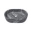 Lavabo vasque de salle de bain en marbre naturel de Carrare gris-123428806