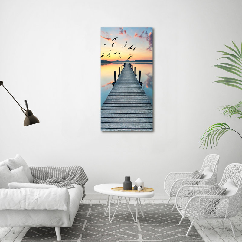 Wooden Pier - Wrapped Canvas Print