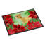 Tapis de porte d’extérieur anti-dérapant italien lévrier poinsettas-319445228