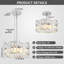 K9 modern crystal ring pendant light, G9 lamp holder, bulb not included-114803211
