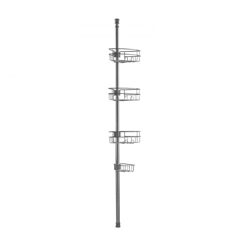 Fixed Stainless Steel Shower Shelf, Silver