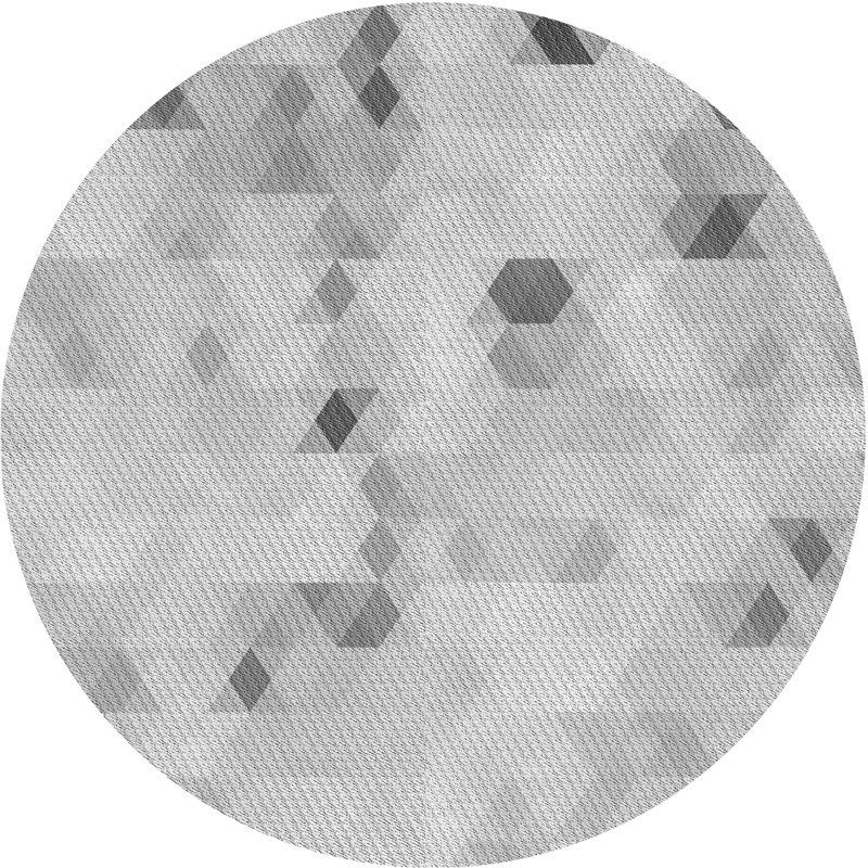 Arris Geometric Indoor Rug, Round 5'