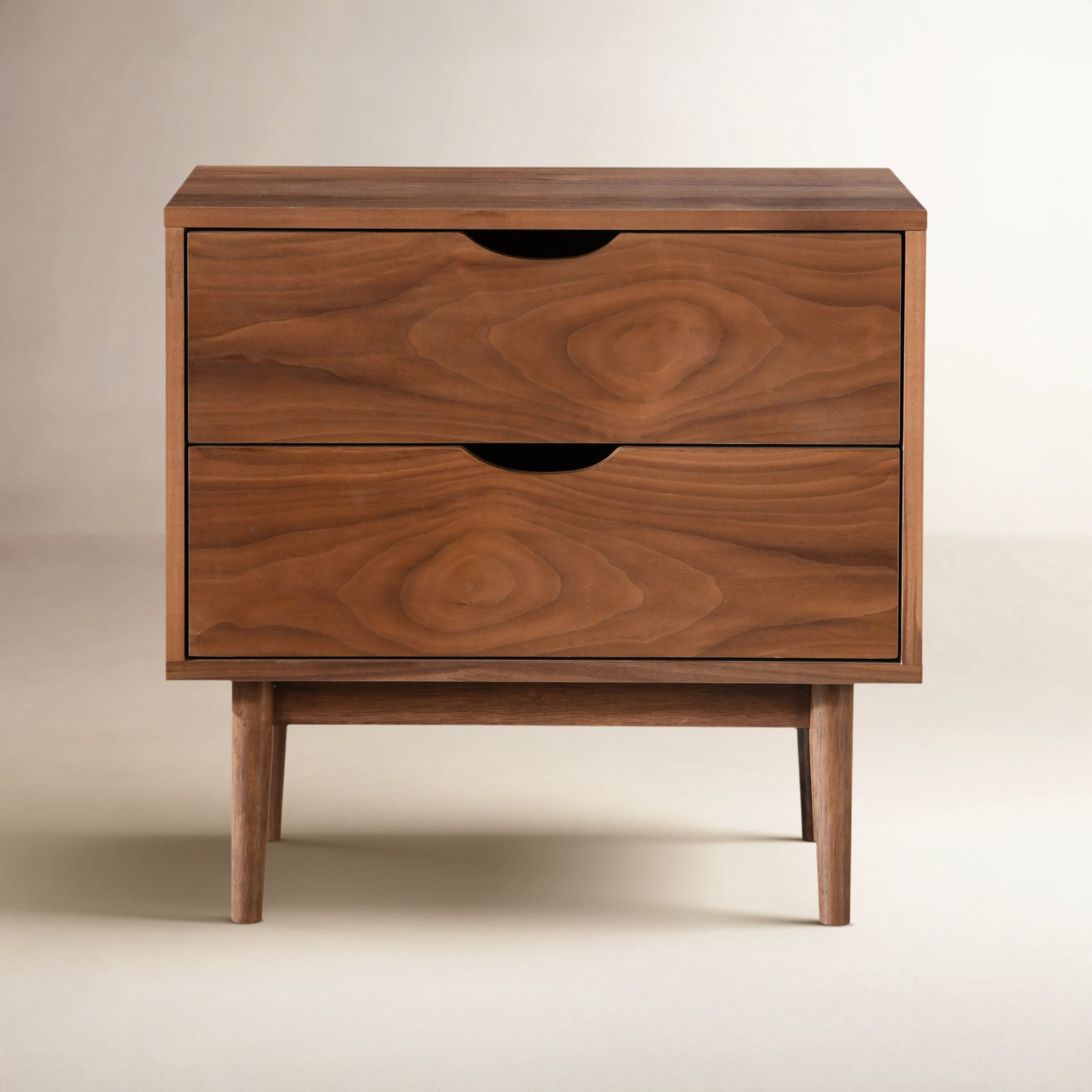 Indra Oak Nightstand, Walnut