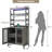 Parina 66.9''tall Modern Wine Cabinet Bar Cabinet with Wine Glasses Rack and Led Strip-482050462