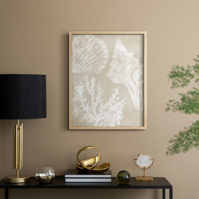 Neutre Coral II, reproduction encadrée - bois massif