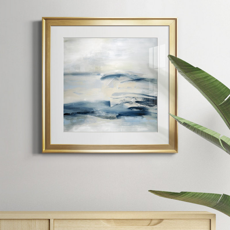 Adrift - Reproduction d'art sur toile encadrée, Papier encadré doré, H 34,5 po x l 34,5 po x P 1,5 po