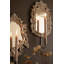 Ensemble de deux miroirs à cadre rustique avec porte-bougies-131270161