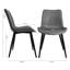 Chaises d'appoint de salle à manger avec pieds robustes en métal noir-1122198647-1122198649