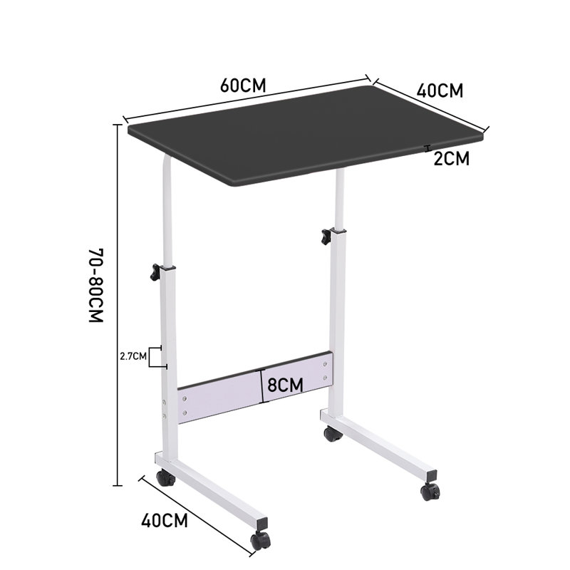 Black Brushed Mobile Laptop Desk