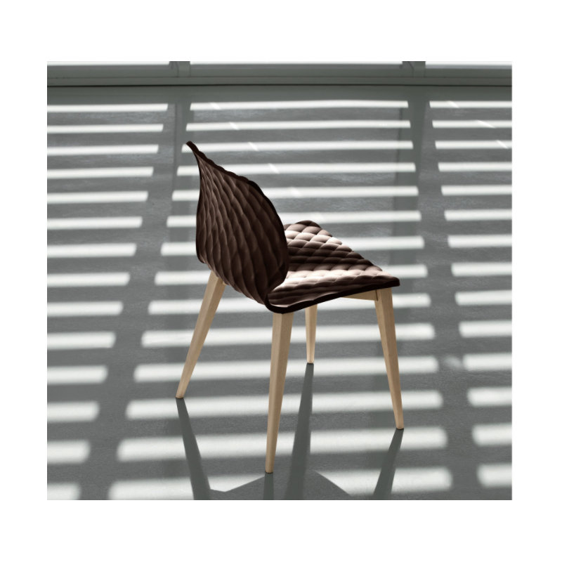 Uni Wood Side Chair, Mocha