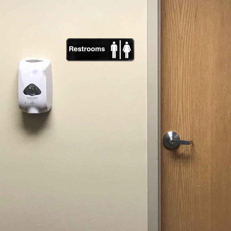 Enseigne de toilettes pour homme / femme
