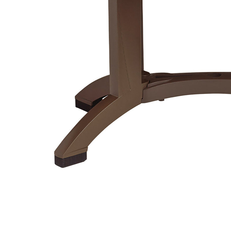 Atlanta 48" x 32" Outdoor Wicker Melamine Dining Table