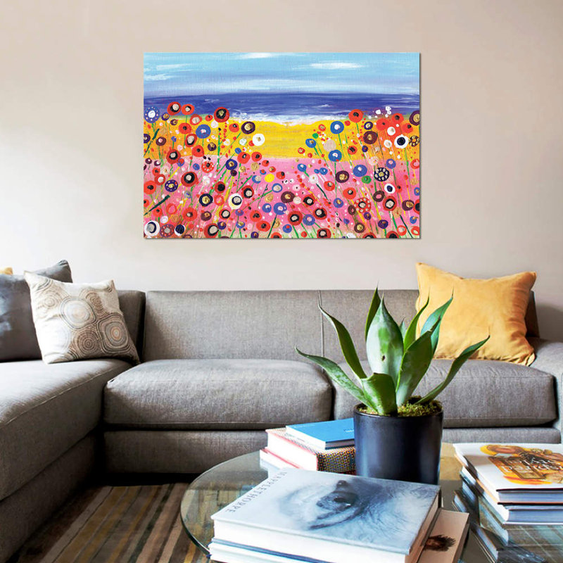 «A Summers Day», reproduction sur toile, H 26 po x l 40 po x P 1,5 po, Toile tendue, Pas de tapis