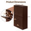 12 Pair Flip Down Shoe Storage
