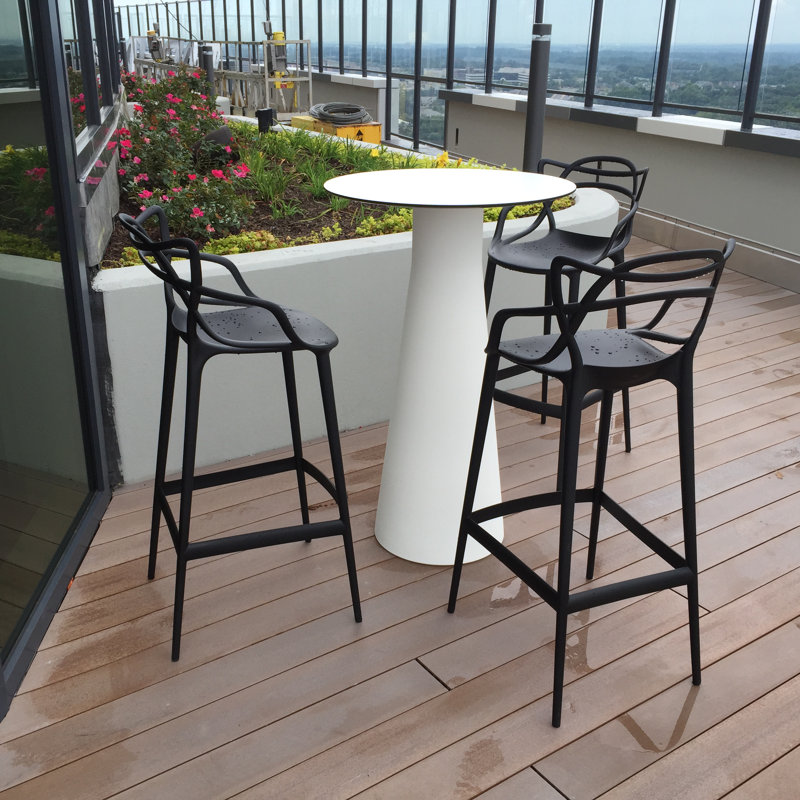 Masters Outdoor Bar Stool, Black, Bar