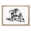 Cat with Kittens by Gottfried Mind - Picture Frame Drawing Print-55513652-55513657