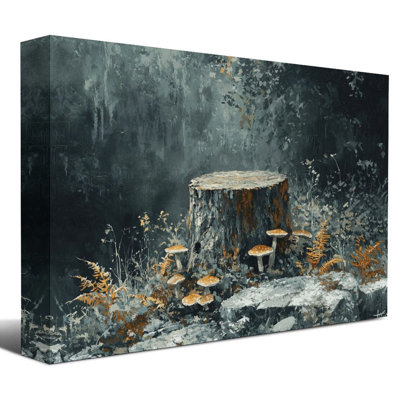 Toile encadrée 24 "x 36" avec cadre en bois, prête à être accrochée