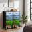 4 Drawer Dresser for Bedroom, Narrow Chest of Drawers, Wooden Top and Study Iron Frame 18"x37.5"-(WxH)