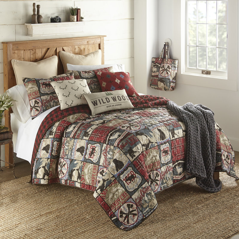 Ensemble de courtepointe Your Great Lifestyle par Donna Sharp, Courtepointe très grand et 2 très grandes taies