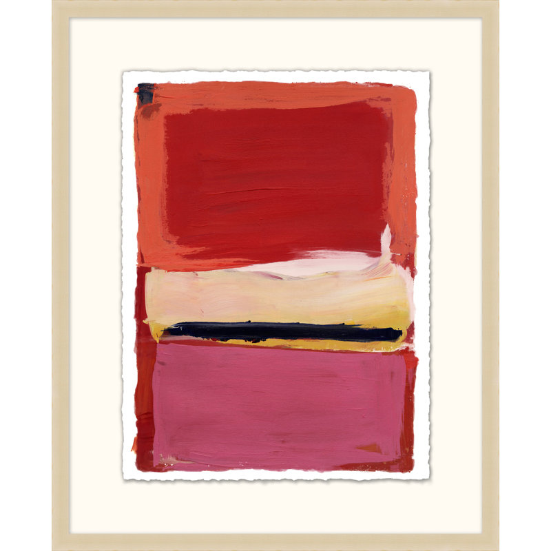 Color Study 3' Framed Print on Glass