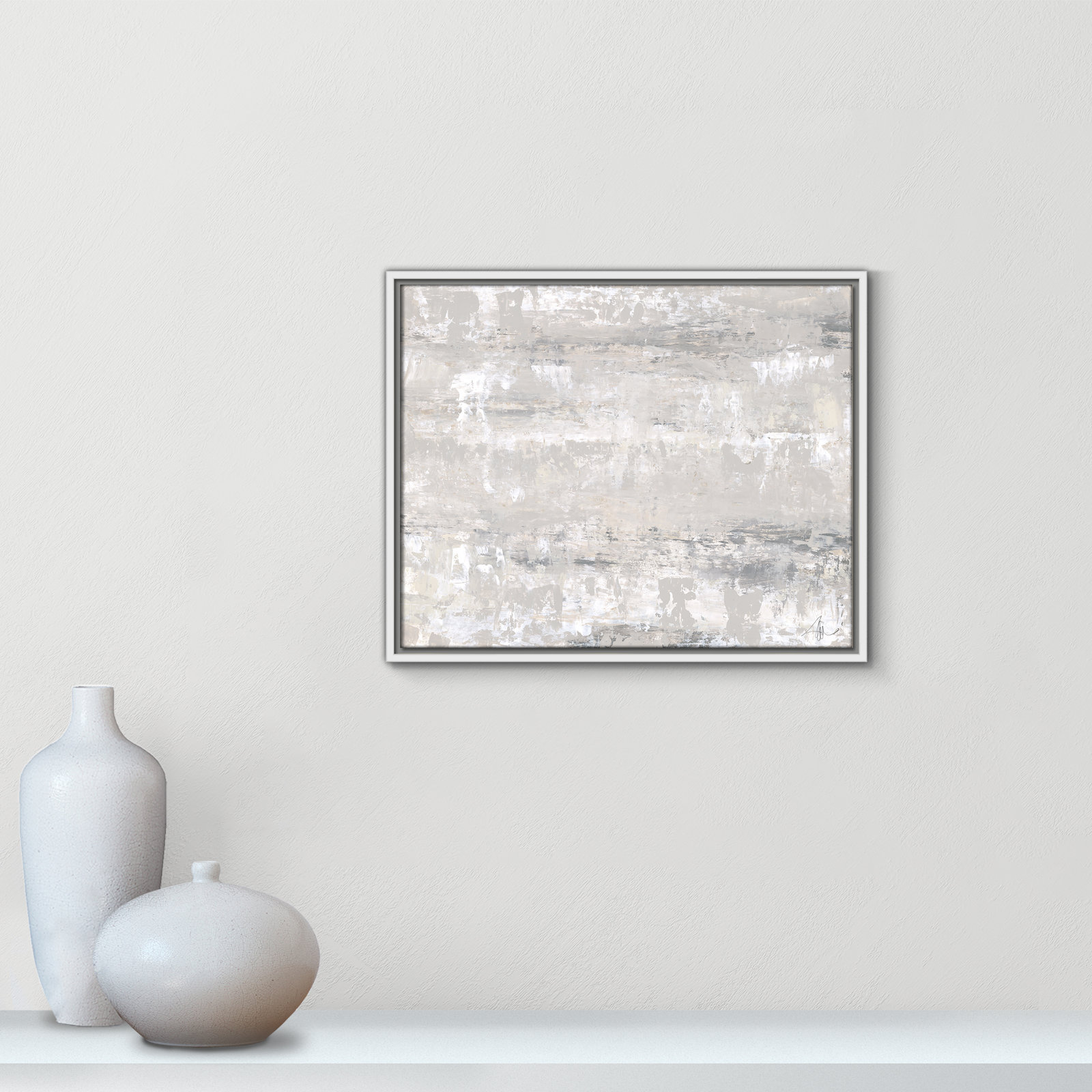 Desert Winds by Filippo Ioco - Print, 17.5" H x 21.5" W x 2" D, White Framed Canvas