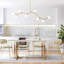 Litzzy 8 - Light Glass Globe Kitchen Island Linear Pendant-1122922428