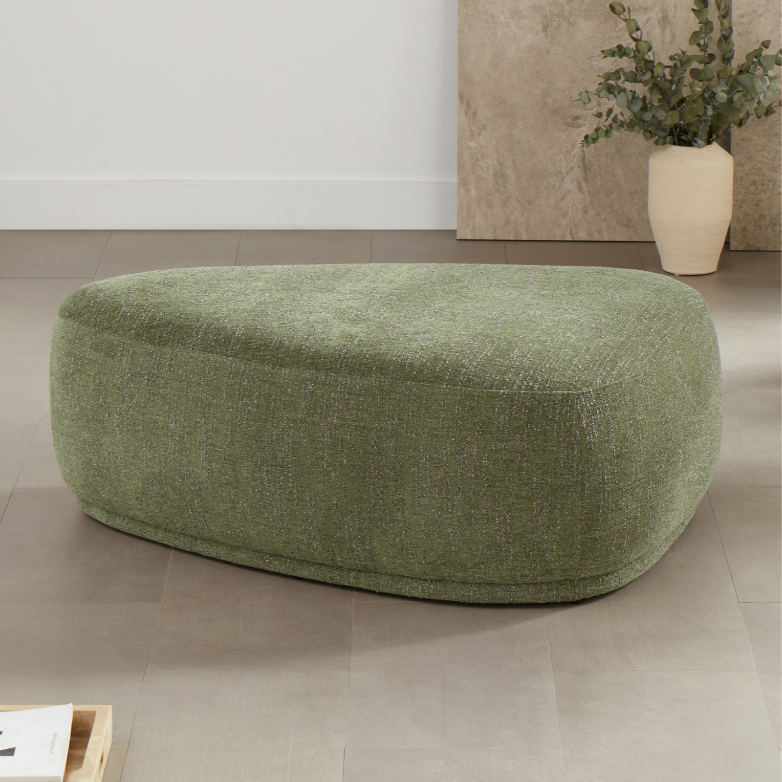 Adna 44" Ottoman, Mellow Forest Chenille