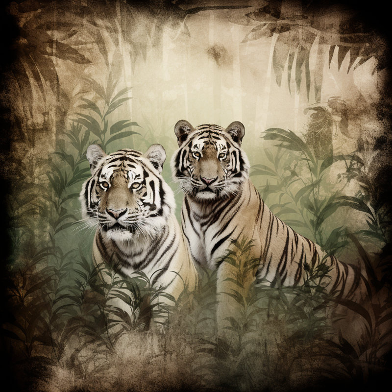 Rideaux de fenêtre Taima Tiger, H 82 po x l 20 po