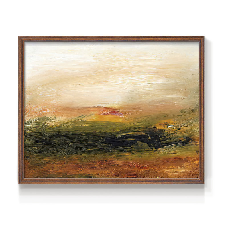 «Lingering Light I», impression encadrée, H 11 po x l 14 po, Noyer