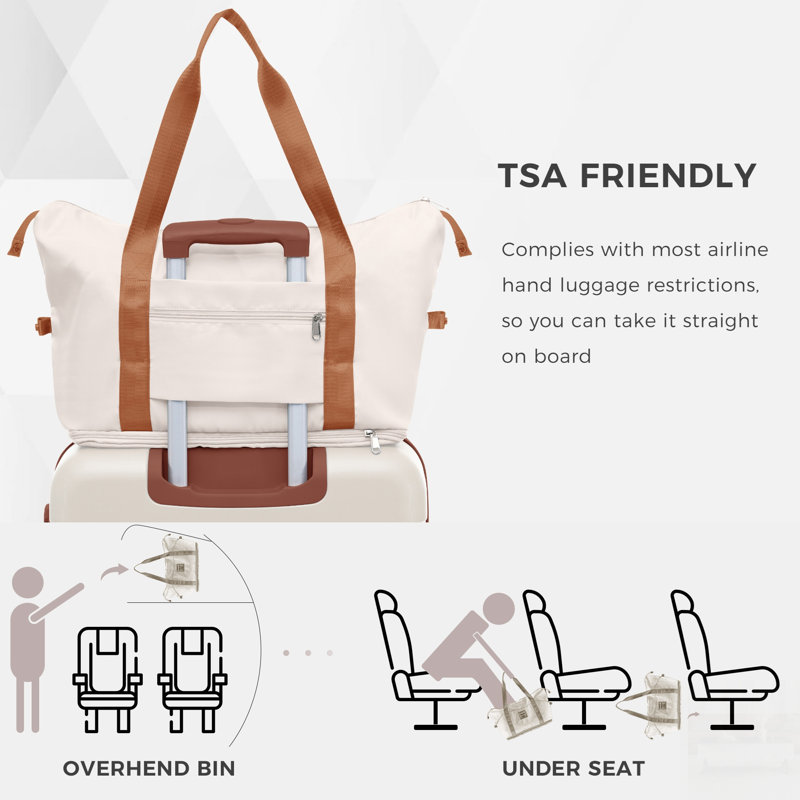 Ensemble de 3 valises avec serrure TSA, sac de voyage et trousse de toilette à sec pour des voyages organisés et efficaces