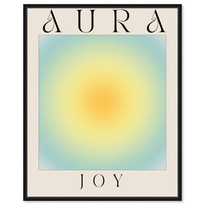«Aura Joy», affiche sur toile à thème rétro par Everly Quinn