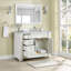Meuble-lavabo simple 48 po avec plateau en marbre Rea de Rea-59146532