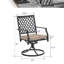 Chaise de patio pivotante avec coussin Encino