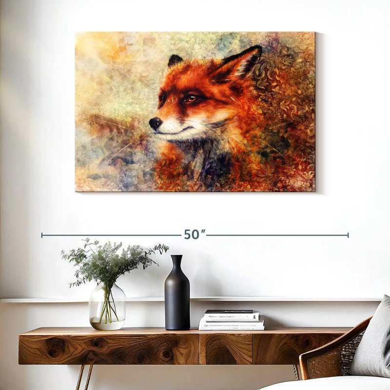 Renard fascinant Brampt, H 26 po x l 39 po