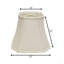 Abat-jour carré en forme de cloche carrée 8 po x haut 14 po x bas 12 po avec abat-jour rond en forme de cloche et abat-jour rond en tissu naturel pour lampes de table-1559015462