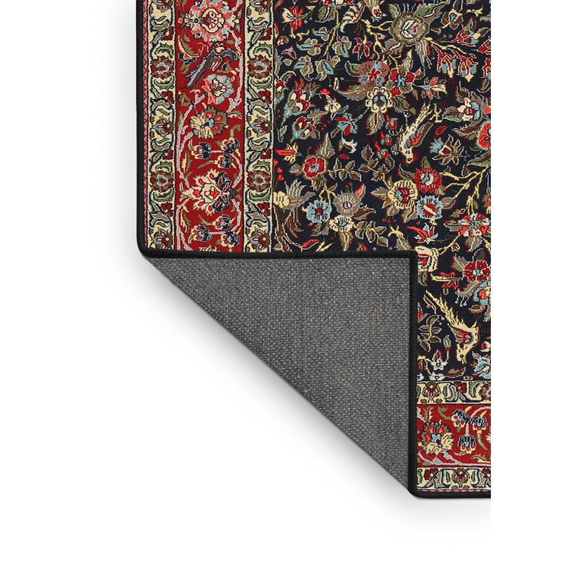 Tapis oriental rouge / noir Kinsley, Rectangle 5 pi x 7 pi