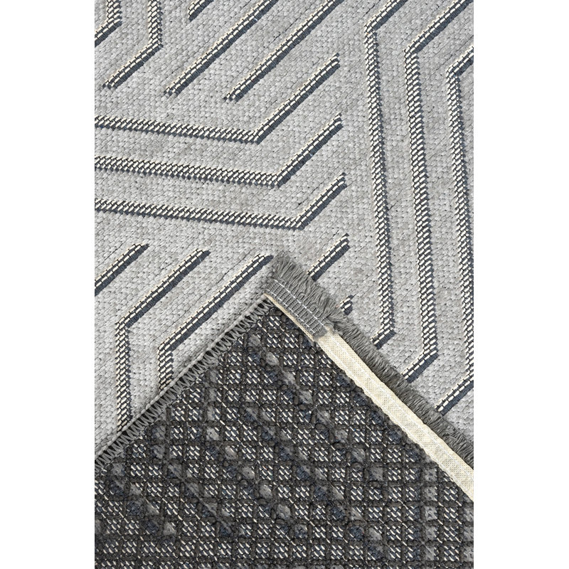 Amiliya Solid Colour Chenille Area Rug, Runner 203.2 x 762cm
