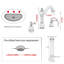 2-handle Bathroom Faucet with Drain Assembly-79721071