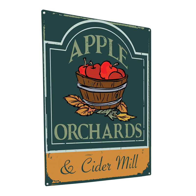 " Apple Orchards ", 15.5" H x 11.5" W x 0.04" D