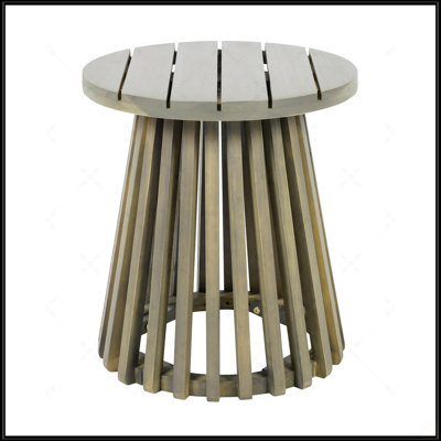 Outdoor Acacia Wood Patio Side Table