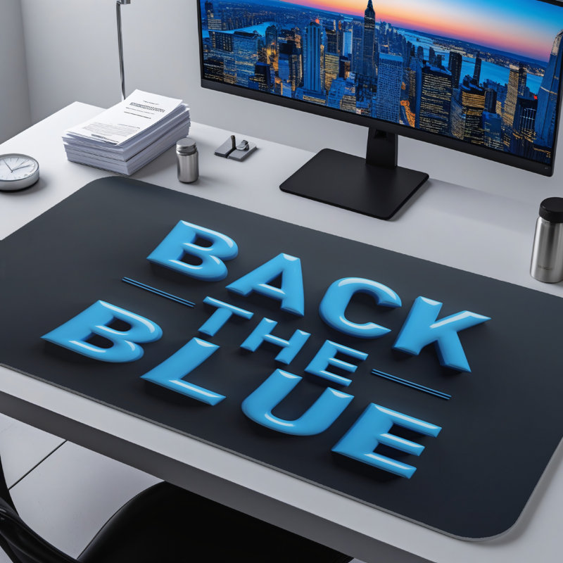 Polyester Desk Pad, 31.5x15.5