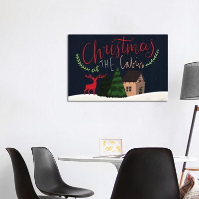 Cozy Christmas Cabin IV by Louise Allen - Wrapped Canvas Art Prints