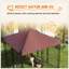 Chenil d'extérieur 4,6 pi x 5 pi avec housse imperméable, parc pour chiens de petite et moyenne taille avec porte en deux parties, brun
