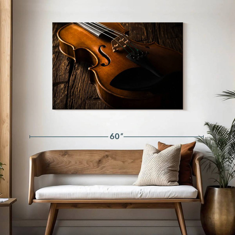 Abarca violon grain de bois, H 30 po x l 45 po